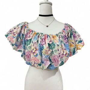 Coquette Women's Floral Crop-top